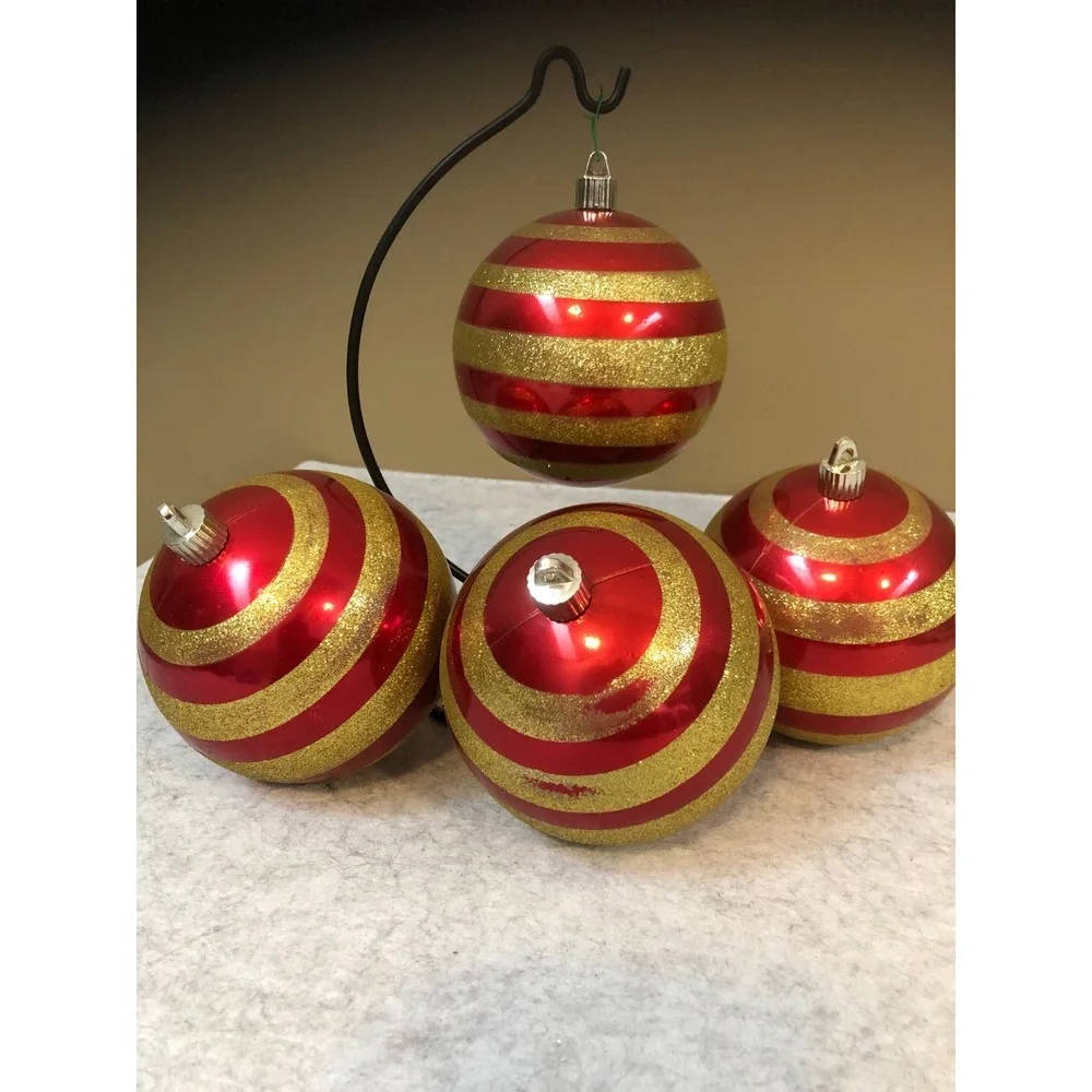 Lot of 7 ~ Miscellaneous Jumbo Christmas Ornaments
